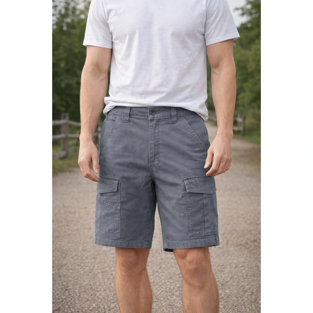 Carhartt Relaxed Fit Rugged Flex Canvas Cargo Work Shorts Men's Size 30 Gray NWT
